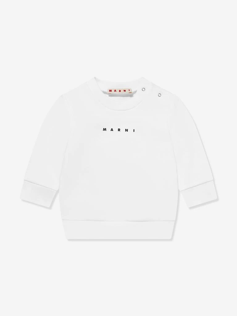 Marni MARNI Baby Logo Sweatshirt in White