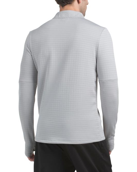 Spyder Active Textured Quarter Zip Pullover With Thumbhole Cuffs