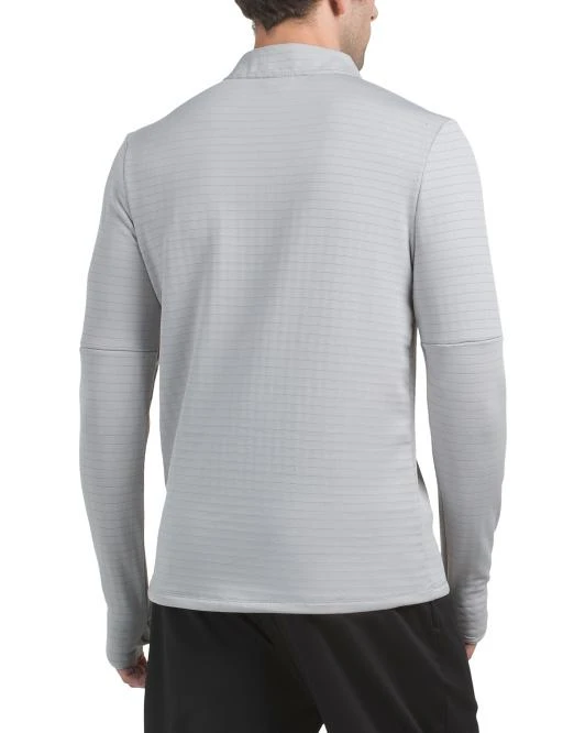 Spyder Active Textured Quarter Zip Pullover With Thumbhole Cuffs 2