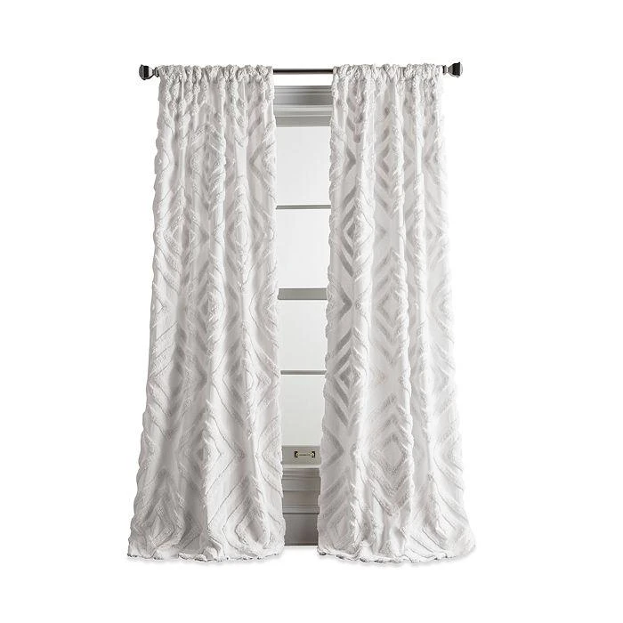 DKNY Tufted Diamond 108" x 40" Curtain Panel, Pair 5