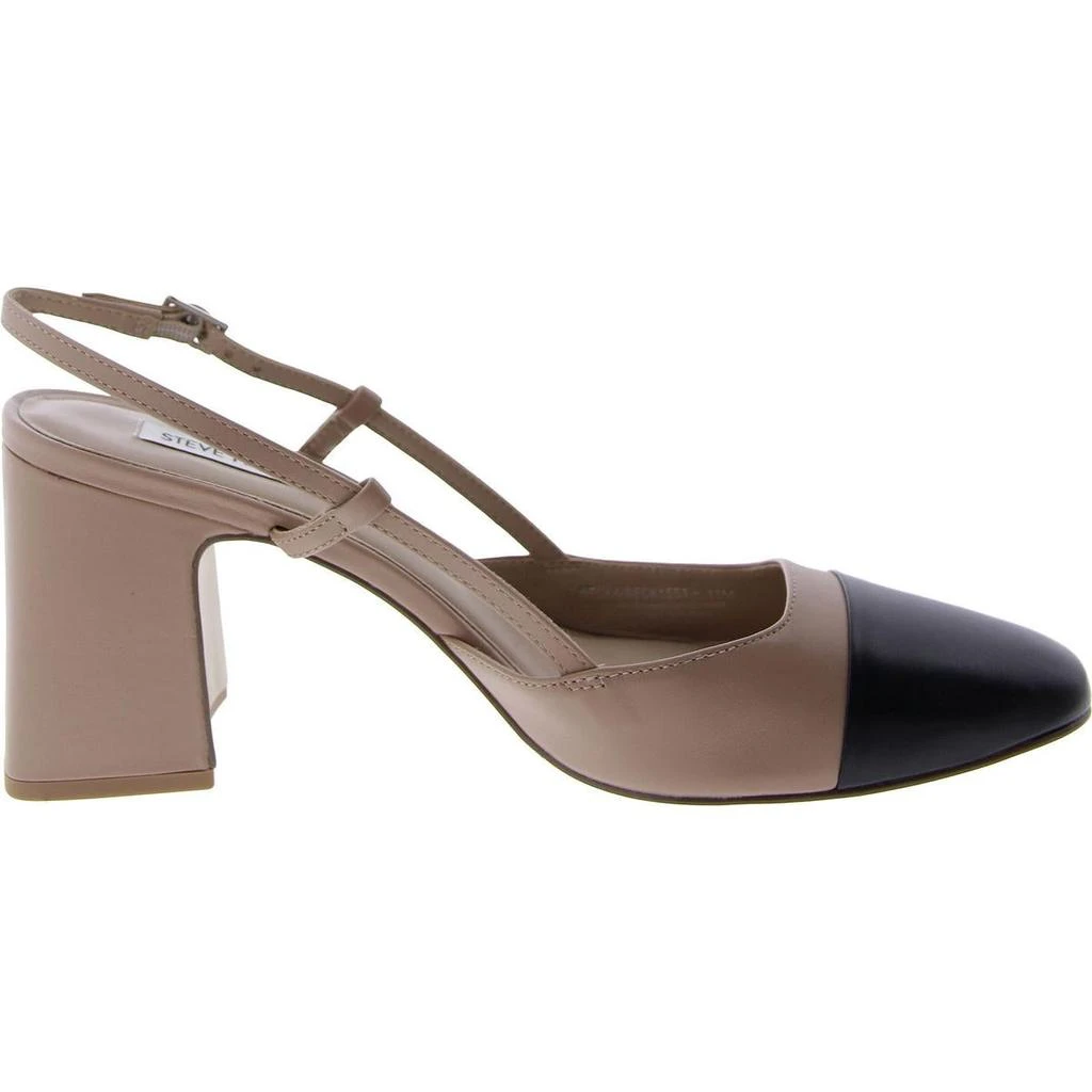 Steve Madden Becka Womens Colorblock Cap Toe Slingback Heels 2