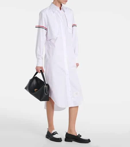 Thom Browne RWB Stripe cotton shirt dress 2