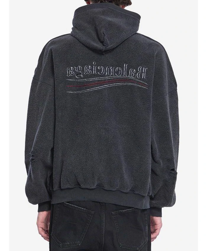 Balenciaga INSIDE-OUT LARGE ZIP-UP HOODIE 3