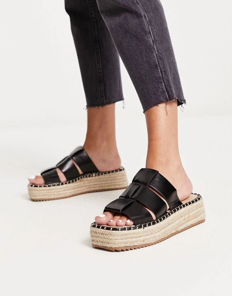 ASOS ASOS DESIGN Jackson fisherman espadrilles in black 3