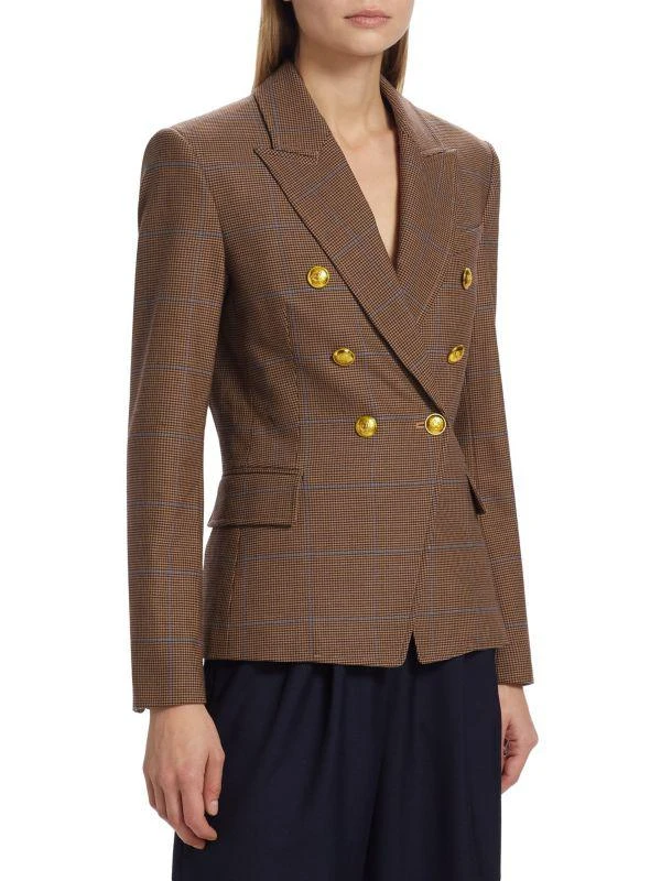 A.L.C. Chelsea Plaid Double-Breasted Blazer 3
