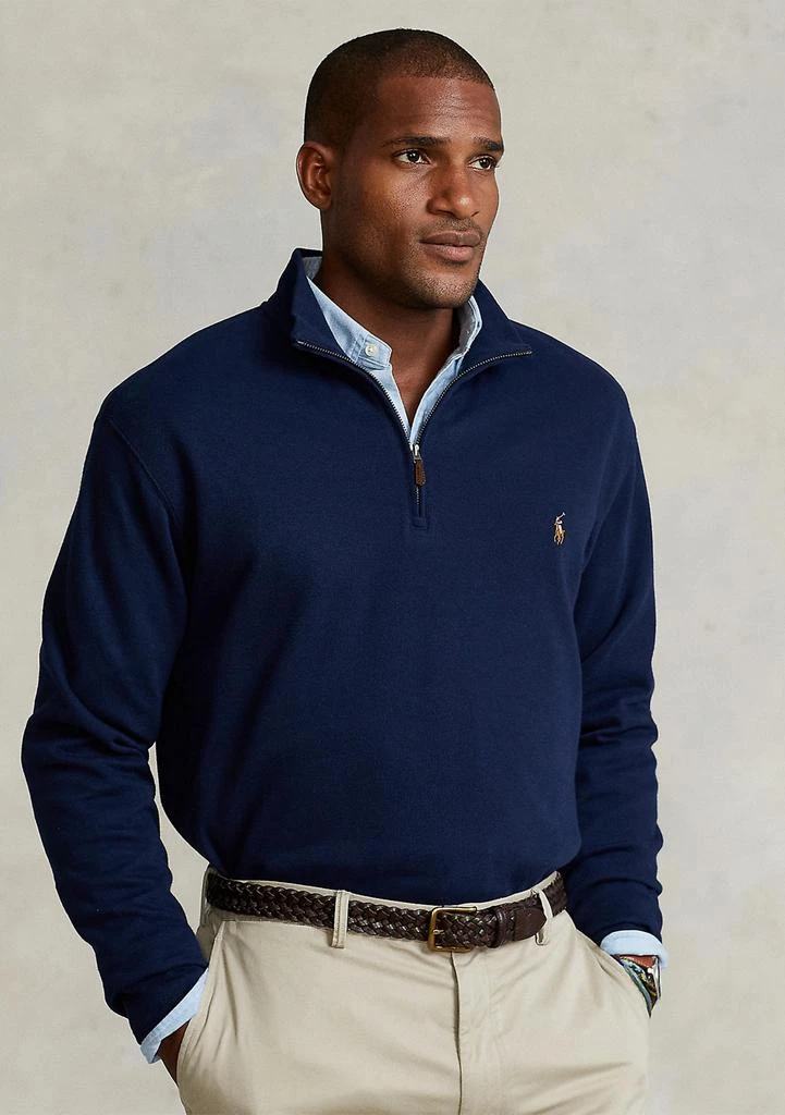 Ralph Lauren Big 
Tall Estate Rib Quarter-Zip Pullover 1