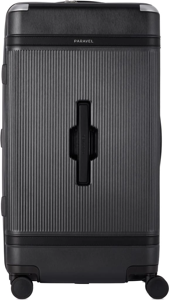 Paravel Black Aviator Trunk Suitcase 1