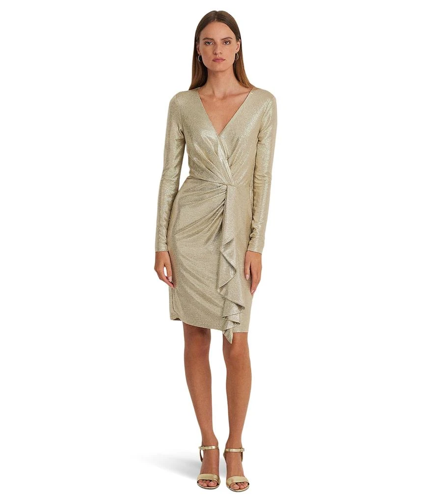 Shop Metallic Knit Surplice Cocktail Dress on Sale at BeyondStyle  Get 59%  Off Metallic Knit Surplice Cocktail Dress with Limited-Time Flash Deals,  Exclusive Discounts, and Special Offers. Enjoy Unbeatable Savings on