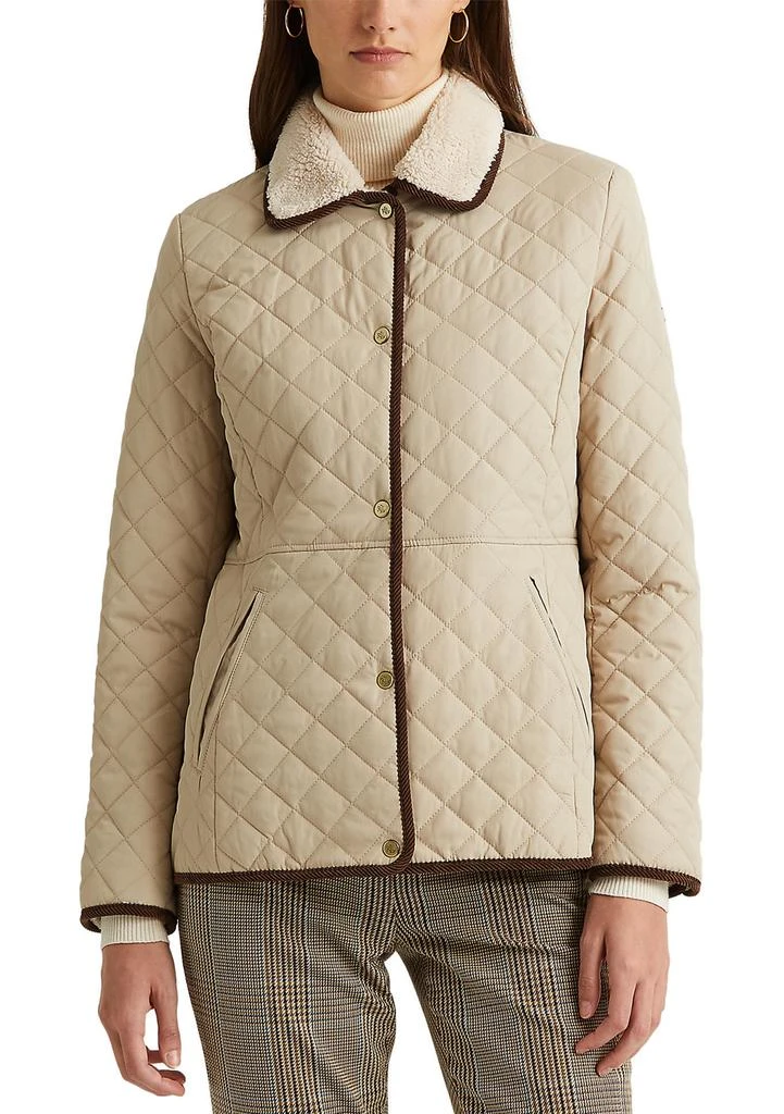 Ralph Lauren Icon Quilted Blazer with Corduroy Trim 1