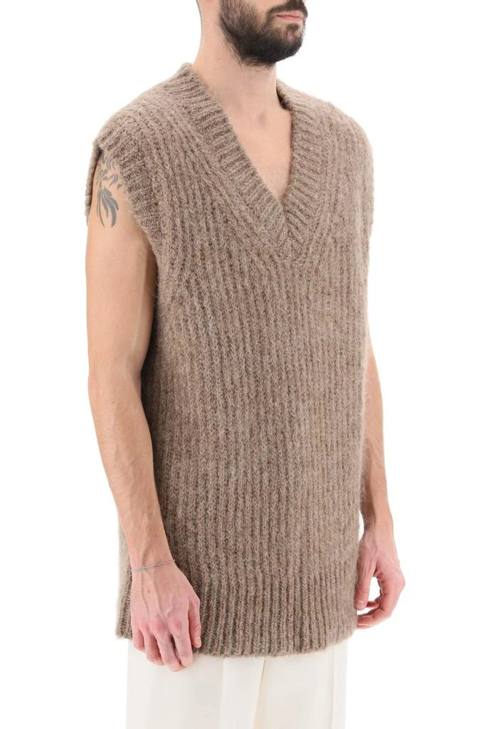 Ami Paris Ribbed Alpaca Sweater Vest 4