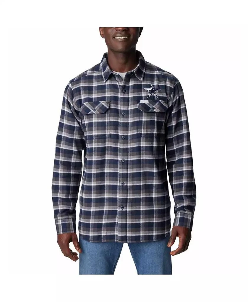 Columbia Men's Navy Dallas Cowboys Flare Gun Flannel Button-Up Shirt 1