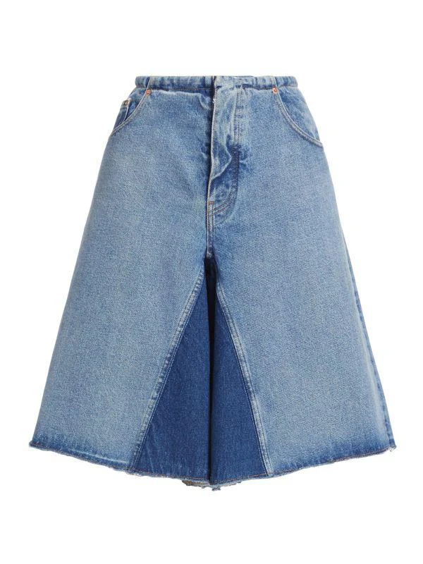 MM6 Patchwork Denim Shorts 6