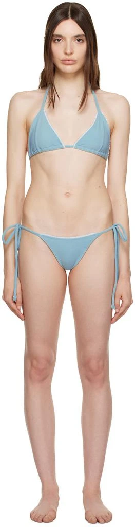 Frankies Bikinis SSENSE Exclusive Blue Tia & Mackenzie Bikini 1