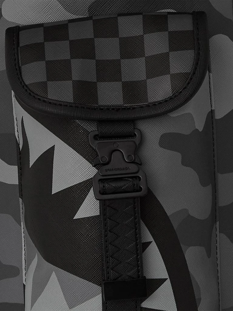 SprayGround Sprayground Kids Split Up Camo Tear Monte Carlo Backpack in Black (46cm) 5