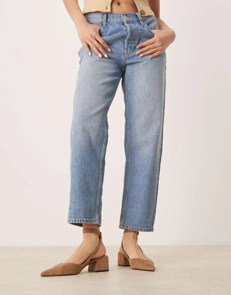 ASOS ASOS DESIGN Sienna mid block heel shoes in taupe suedette 4
