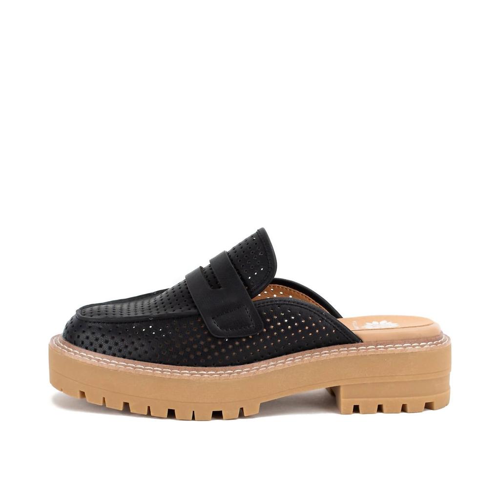 Yellow Box Women's Sherlyn Loafer Mule In Black