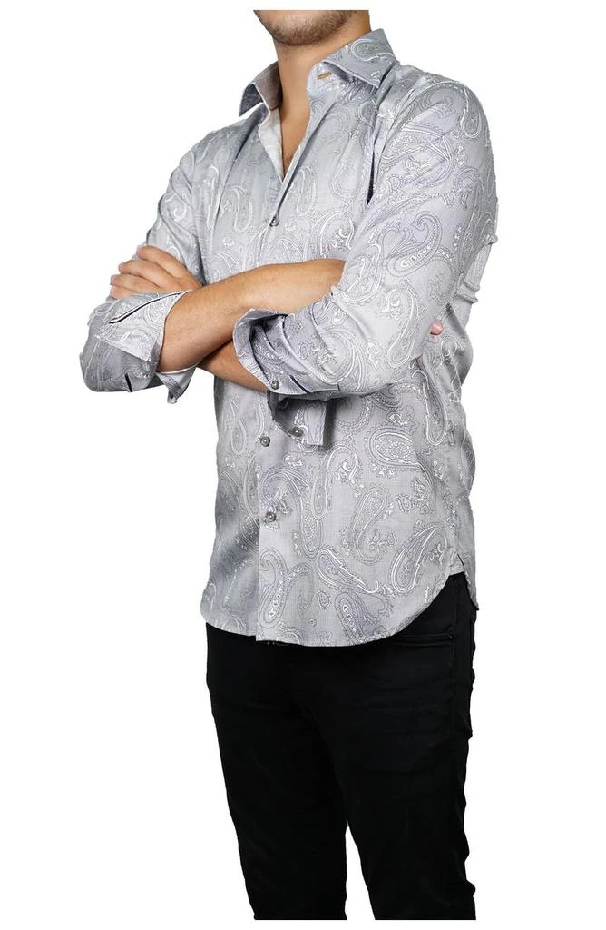 Zanella Paisley Inlay Print Long Sleeve Shirt 3