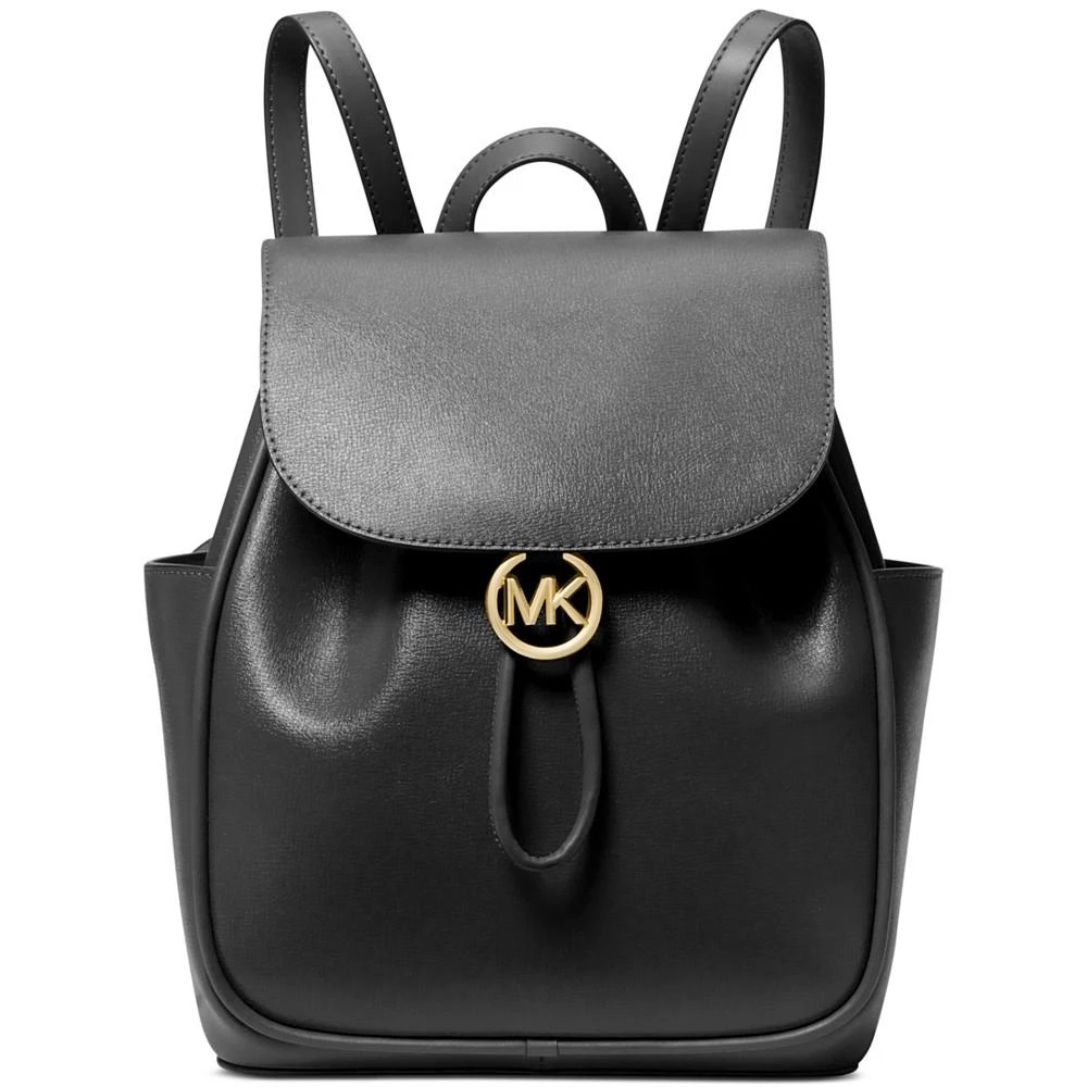 Michael Kors Cheryl Medium Leather Drawstring Backpack 1