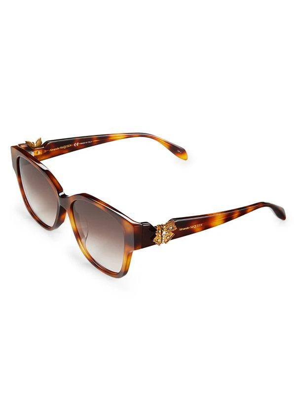 Alexander McQueen 56MM Rectangle Sunglasses 2
