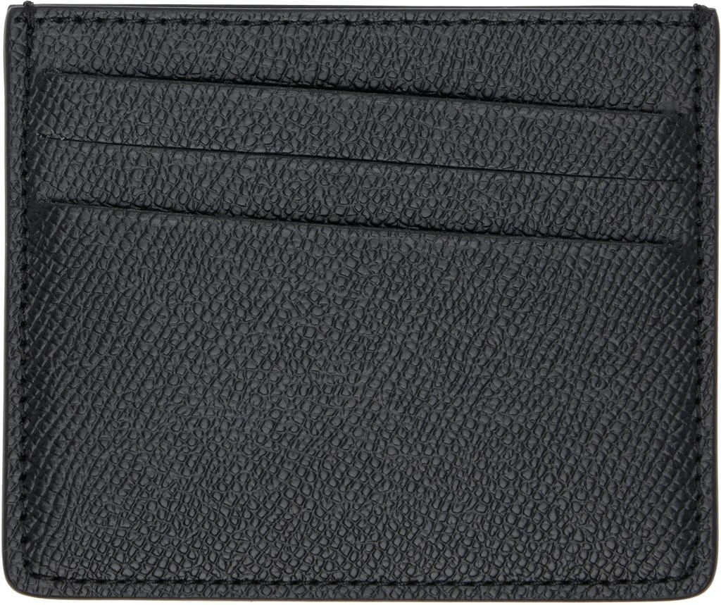 MAISON MARGIELA Black Leather Card Holder 2