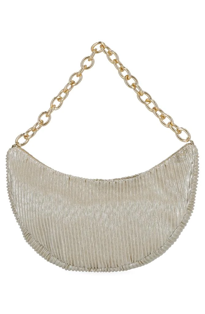 Jessica McClintock Maya Metallic Rib Shoulder Bag 2