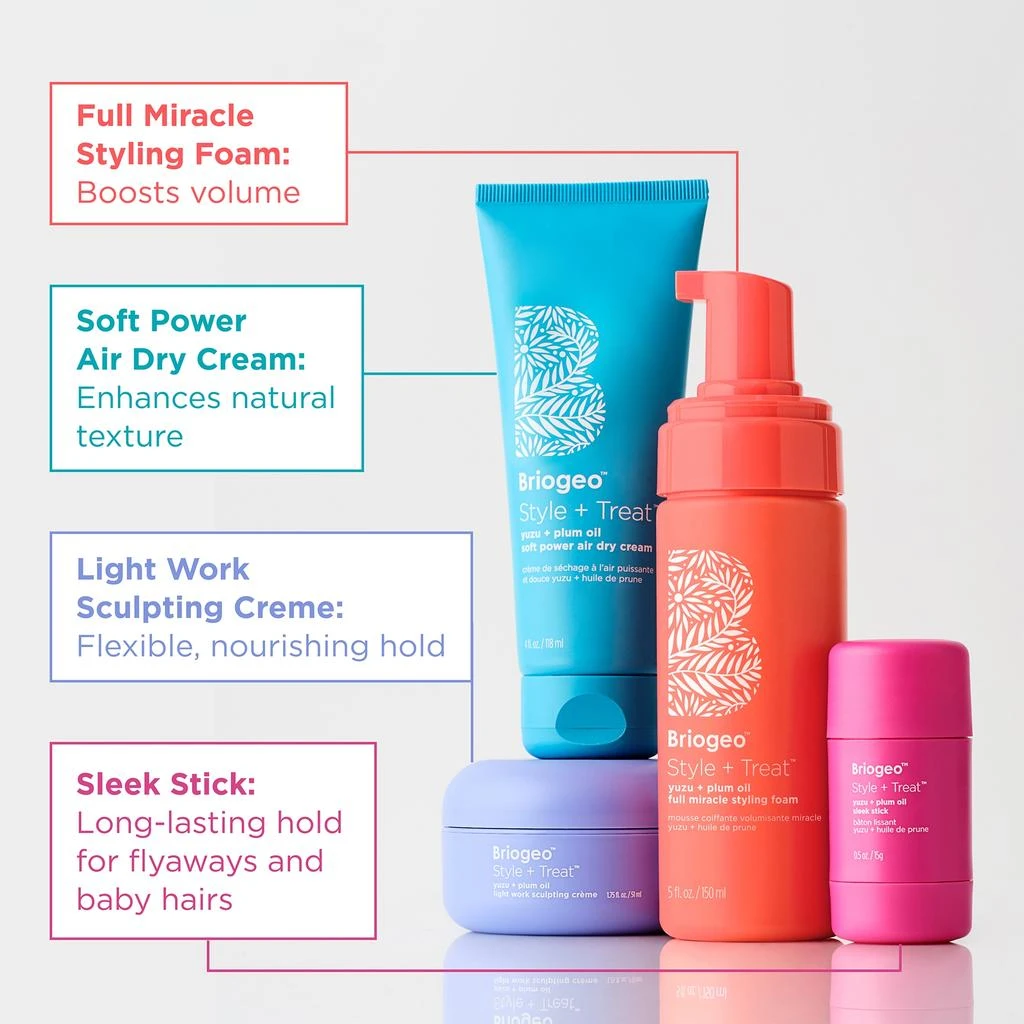 Briogeo Briogeo Style + Treat™ Yuzu + Plum Oil Light Work Sculpting Crème 1.7 oz 10