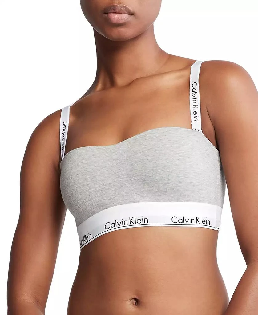 Calvin Klein Calvin Klein Women's Modern Cotton Lightly Lined Bandeau Bra QF7628 1