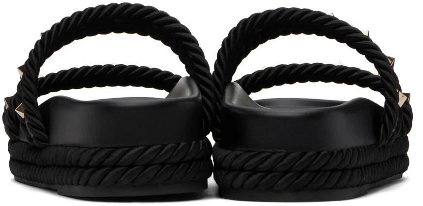 Valentino Black Rockstud Sandals 2