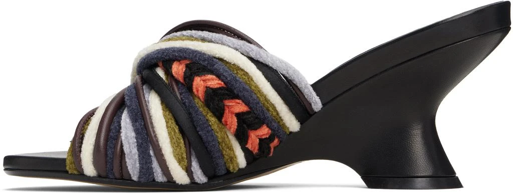 Dries Van Noten Multicolor Open-Toe Leather Mule Heeled Sandals 3