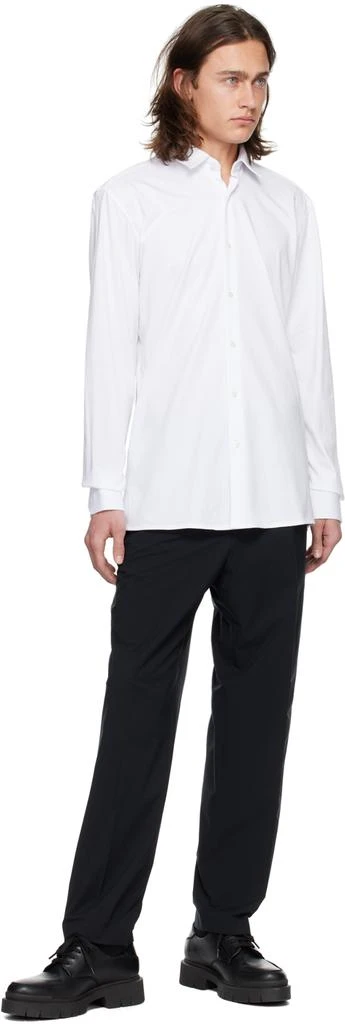 Hugo Boss White Spread Collar Shirt 4
