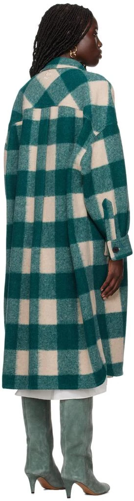 Isabel Marant Green & Beige Fontizi Coat 3