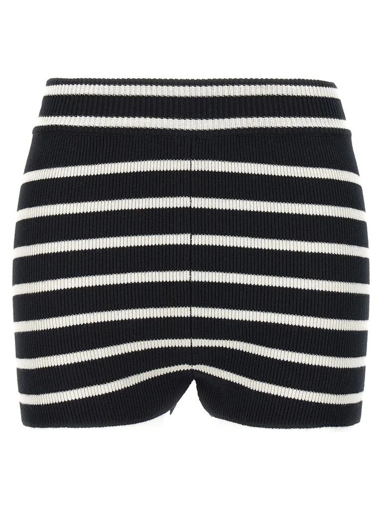 Ami Paris Ami Paris Striped Knitted Shorts 1