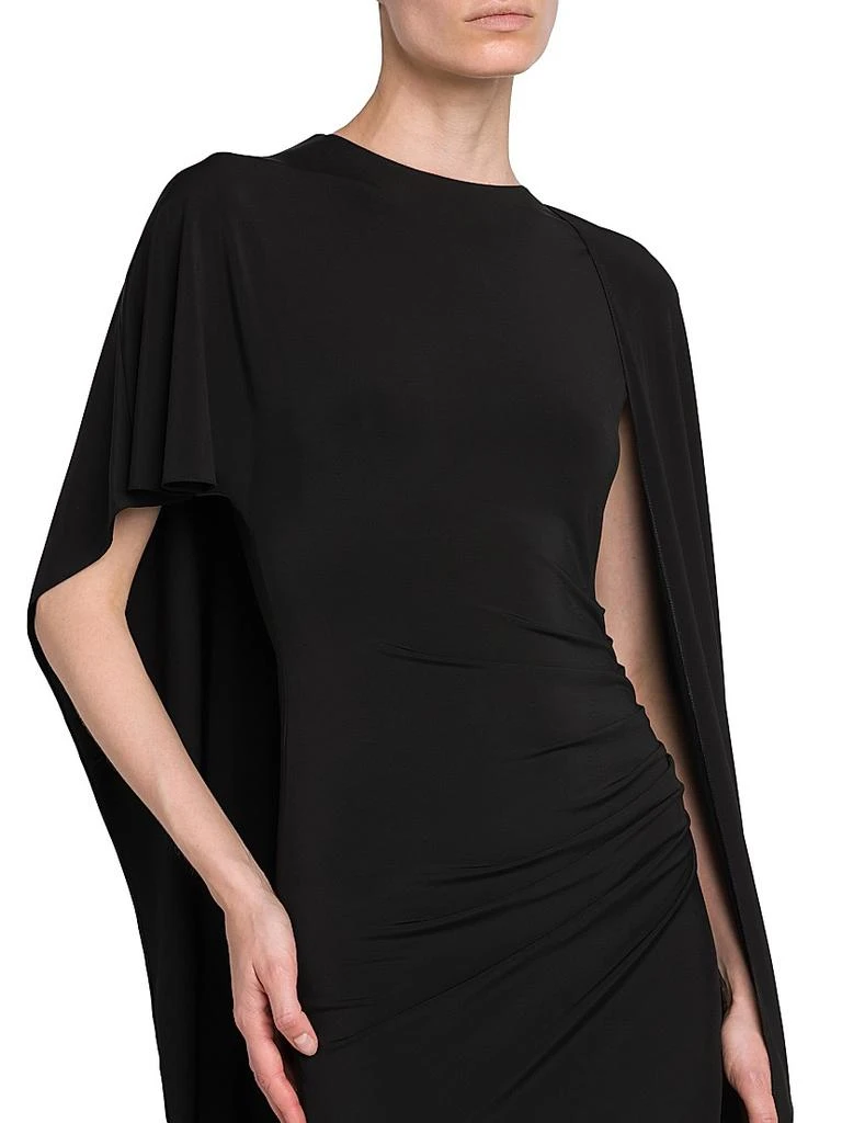 cute birthday dresses for teens Stella McCartney Silk Asymmetrical One Shoulder Long Dress Black main image 1