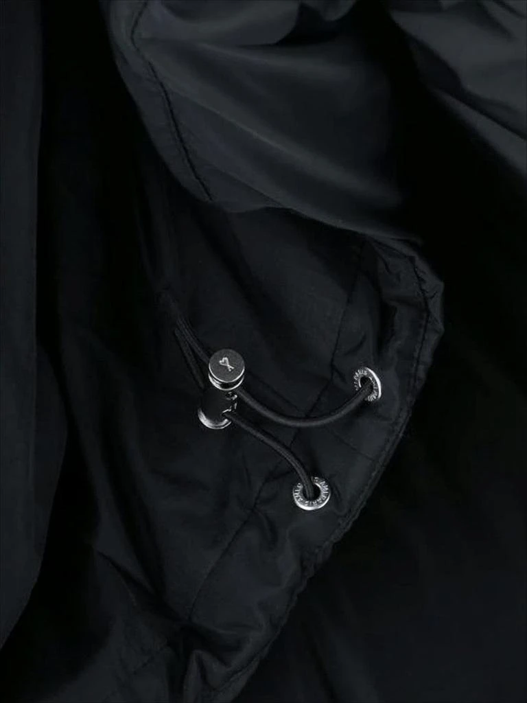 AMI Cropped Padded Jacket With High Collar And Embroidered Detail 3