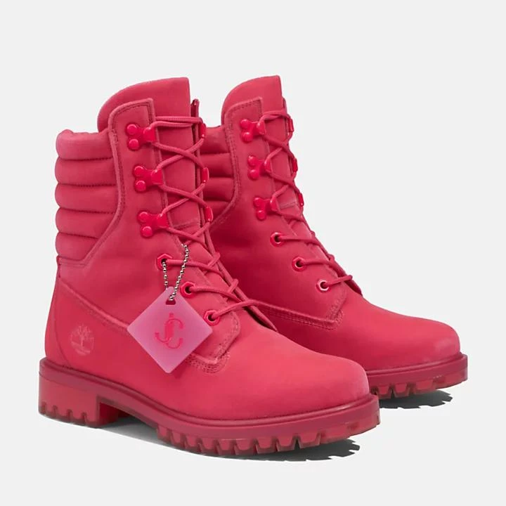 Timberland Jimmy Choo x Timberland® Puffer-collar Boot for Women in Pink 5