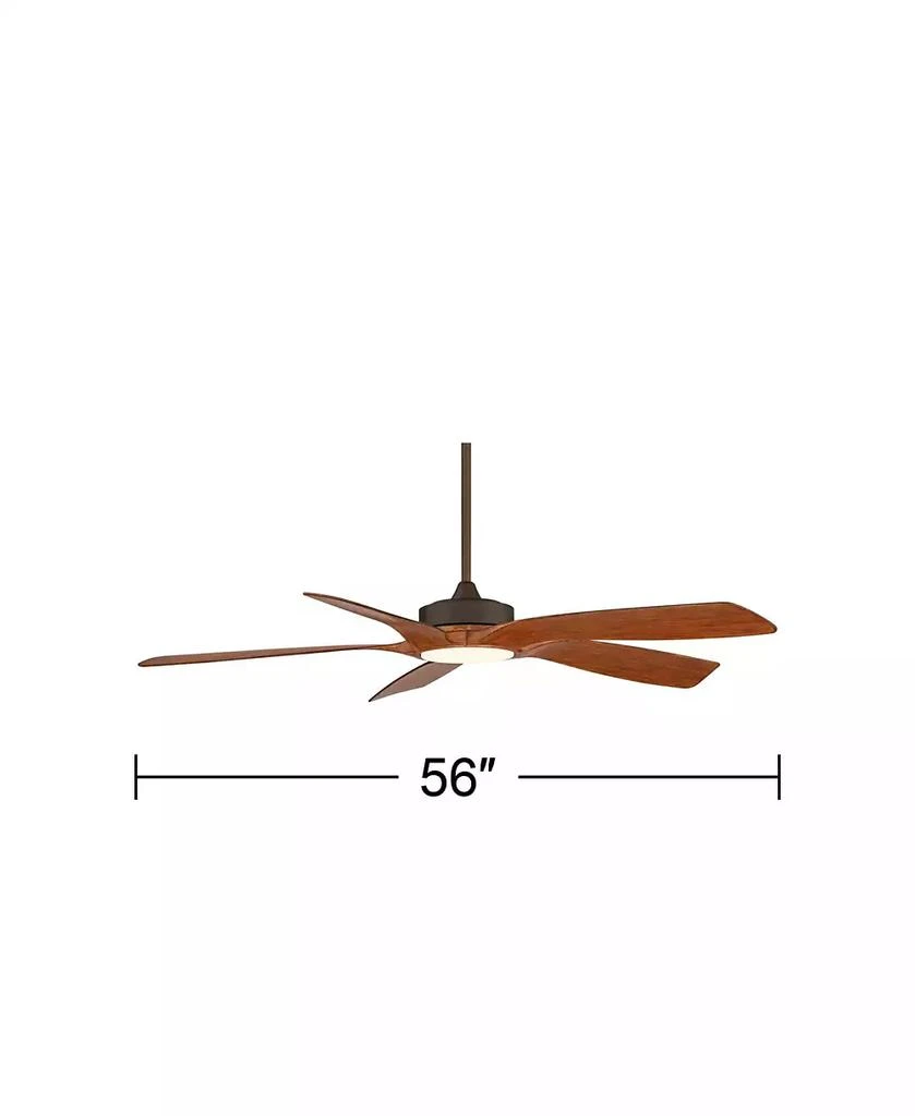 Casa Vieja 56" Modern Indoor Outdoor Ceiling Fan with LED Light Remote Oil-Rubbed Bronze Damp Rated Dimmable for Patio Exterior 2