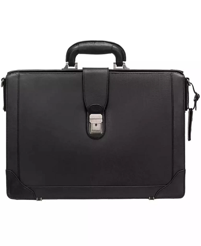 Mancini Leather Goods Men's Buffalo Luxurious Litigator Briefcase Pocket for 17.3" Laptop 1
