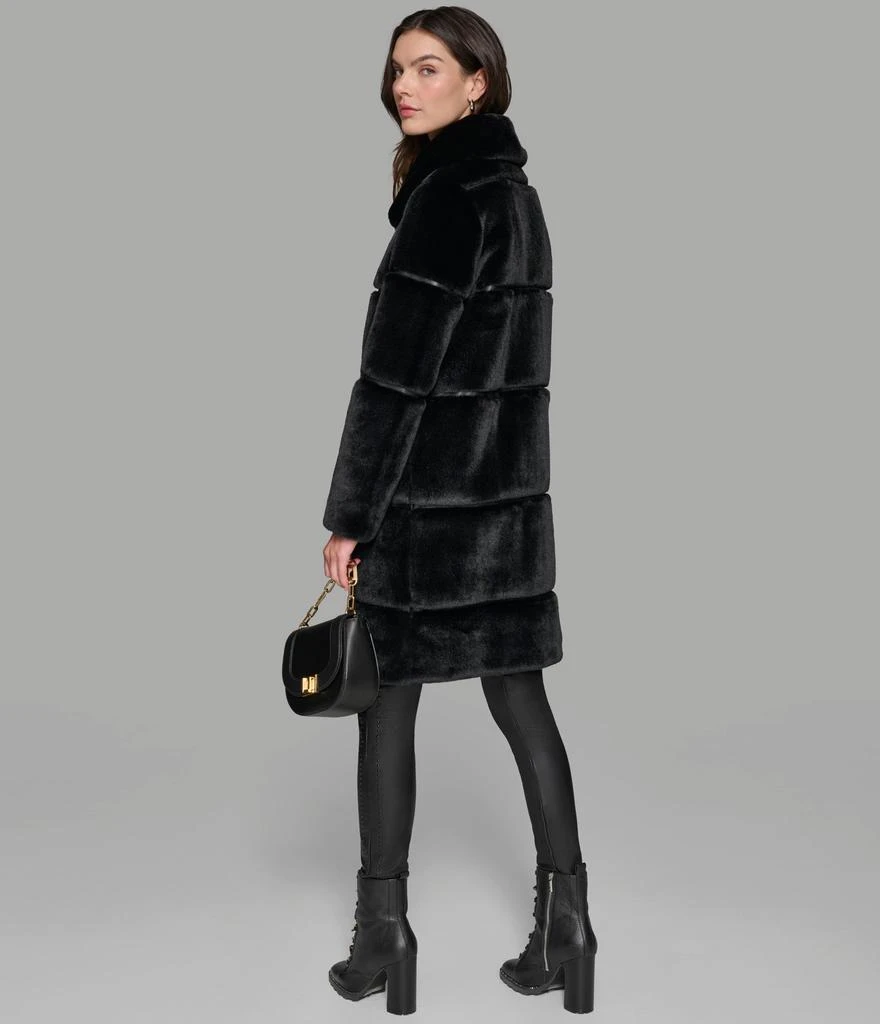 Karl Lagerfeld Paris LONG CHANNEL FAUX MINK COAT 6