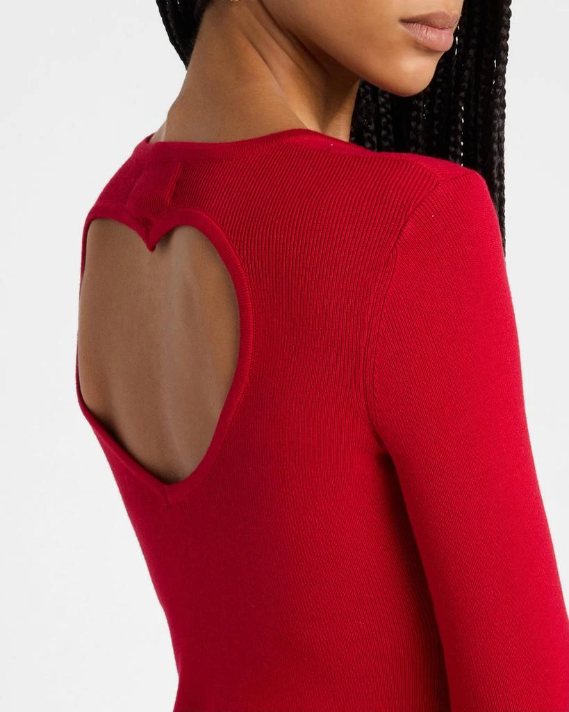 Le Superbe Open Heart Knit Sweater 5