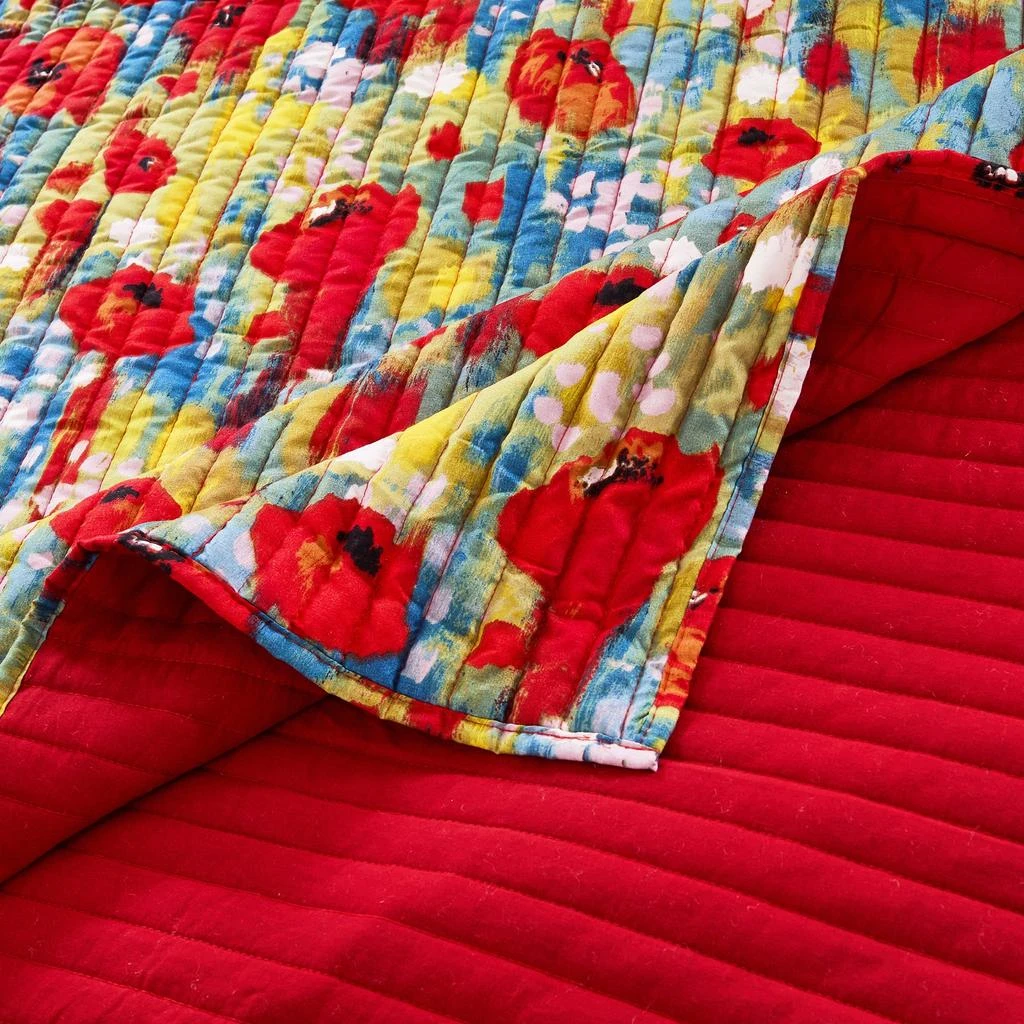 BreeBe Poppies Quilt Set 3-Piece King/Cal King 4