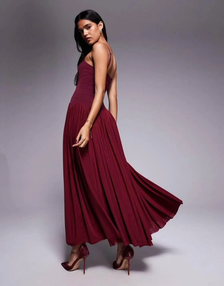 rare editions burgundy dress Take Me Back Burgundy Red Floral Dress, Small - The Mint Julep Boutique main image 0