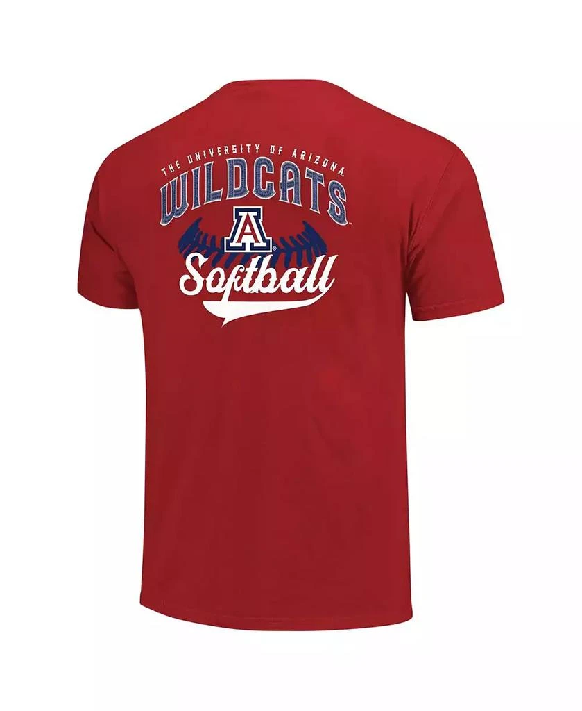 Image One Men's Red Arizona Wildcats Softball Walk Off T-Shirt 2