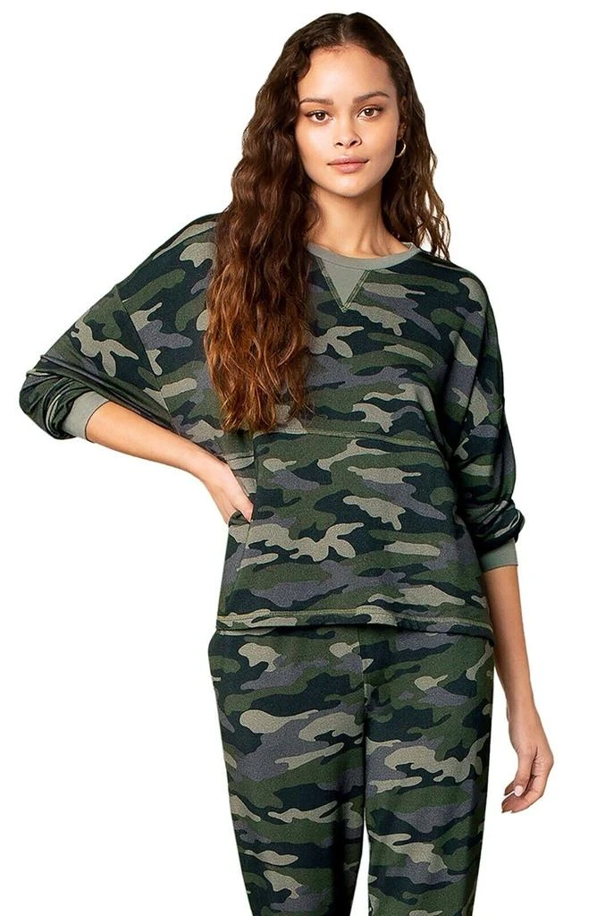 By Steve Madden Nothin' To See Here Top Women's Green Camo JDM1000