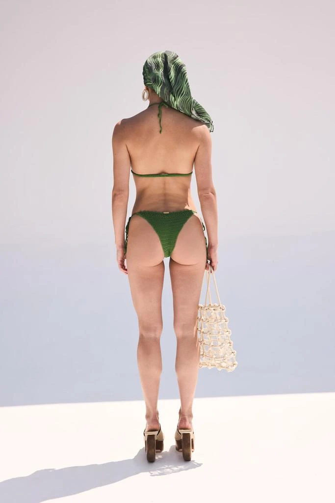 预计3周后发货 Cult Gaia Bas De Bikini En Crochet Eshe - Basilic 4
