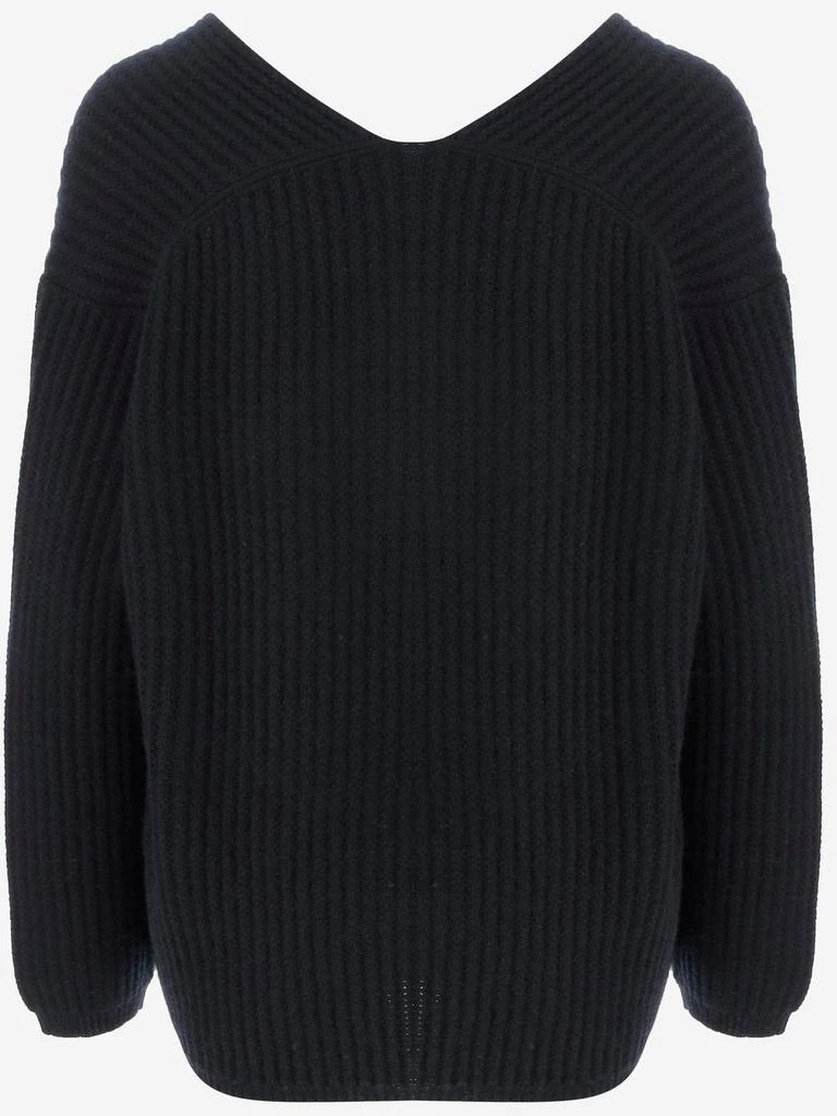 Allude Allude V-Neck Ribbed Sweater 2
