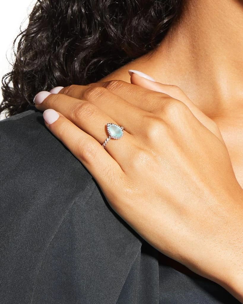 Boucheron Serpent Bohème 18K White Gold Aquaprase Ring 2