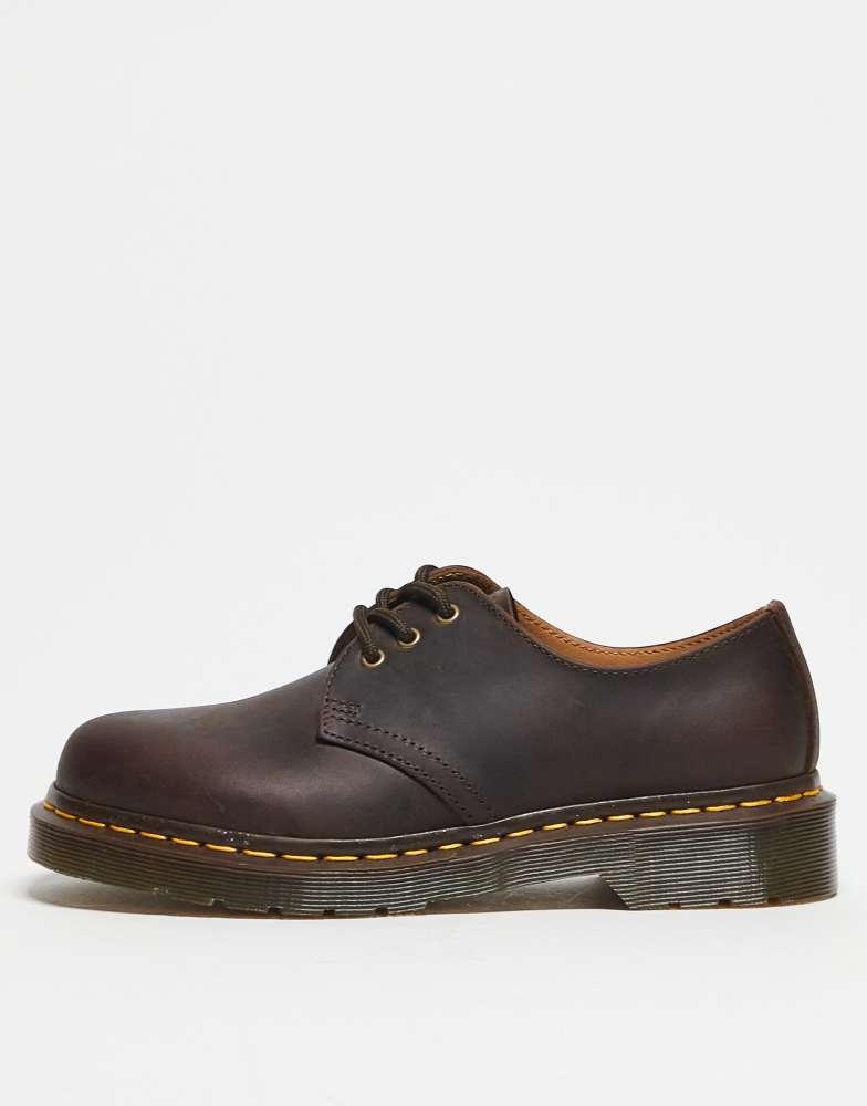 Dr. Martens Dr Martens 1461 3 eye shoe in dark brown crazy horse