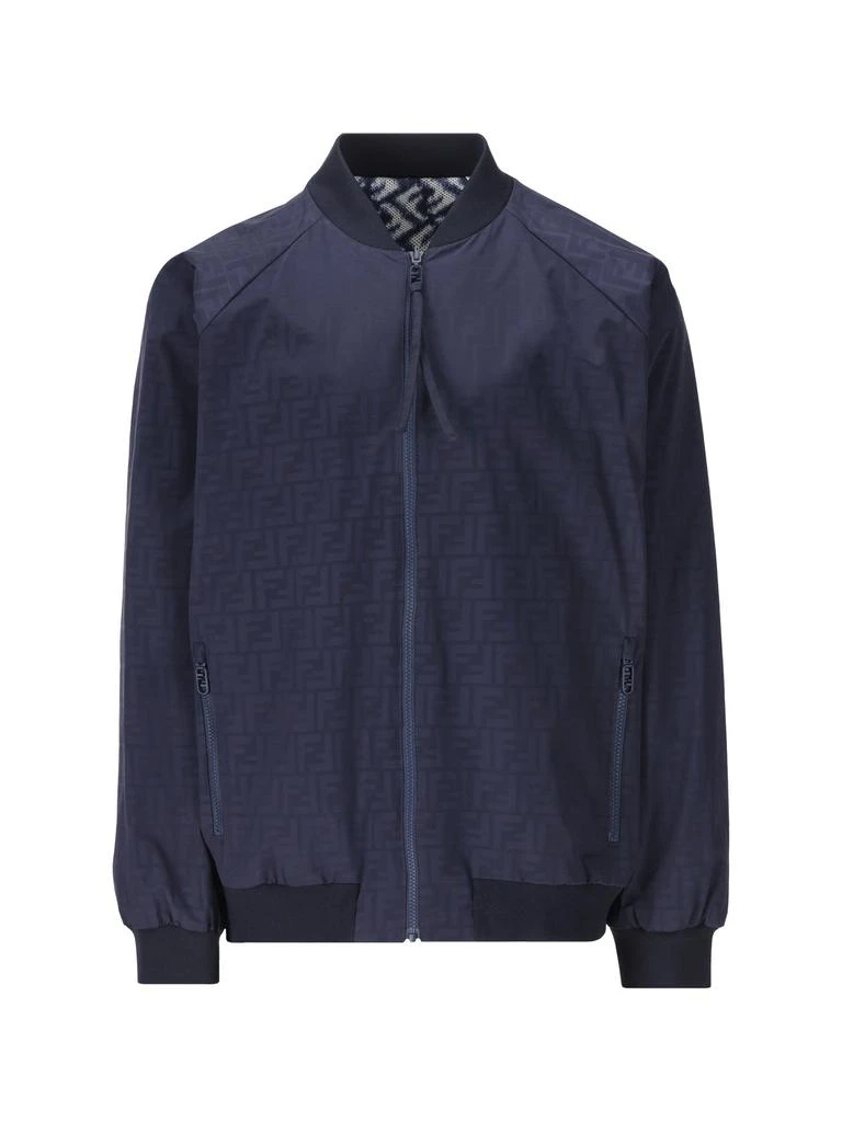 Fendi Fendi All-Over FF Printed Zipped Bomber Jacket 1