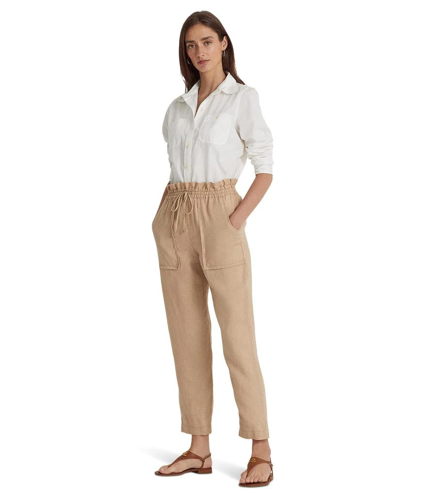 LAUREN Ralph Lauren Linen Ankle Pants 4