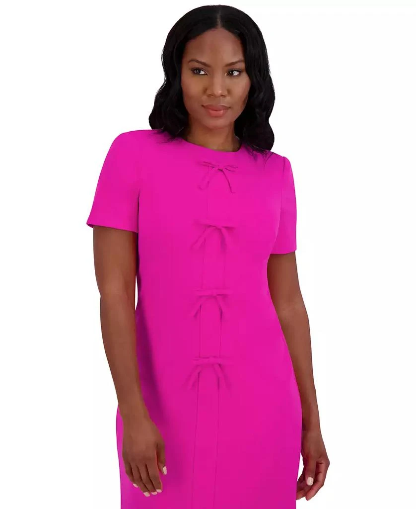 Jessica Howard Women's Bow-Front A-Line Dress 4